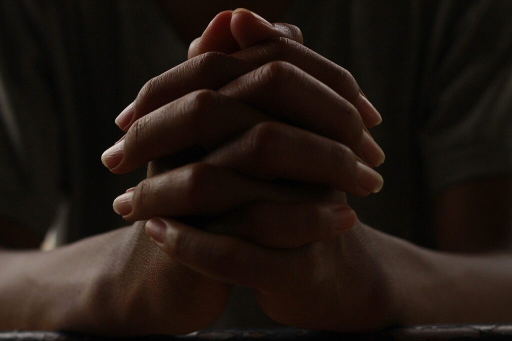 Close-up image of praying hands.
hands, praying, worship
Image by Tep Ro from Pixabay 
